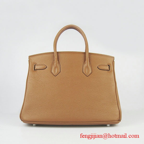 Hermes Birkin 30cm Togo Leather Bag Light Coffee 6088